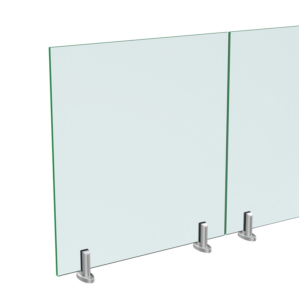 Base Fix Oval Spigot Duplex 2205 Satin Includes 15mm Glass