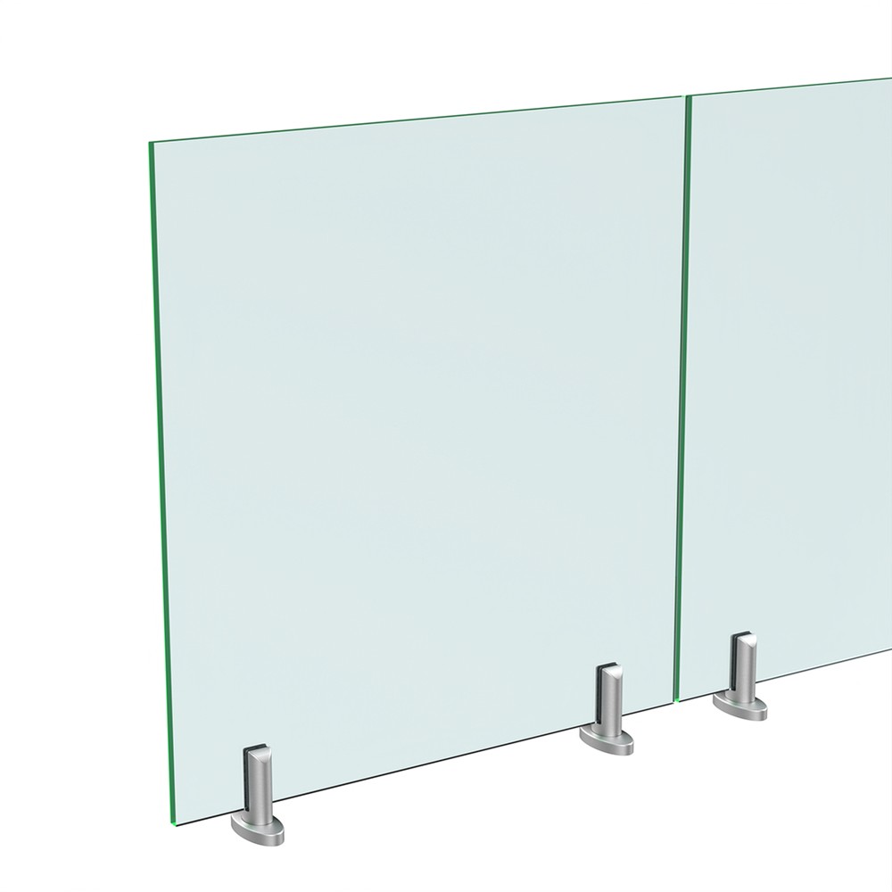 Base Fix Oval Spigot Duplex 2205 Satin Includes 17.5mm Glass