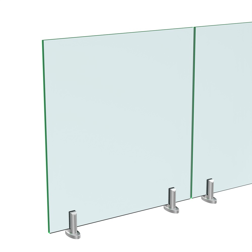 Base Fix Oval Spigot Duplex 2205 Satin Includes 19mm Glass