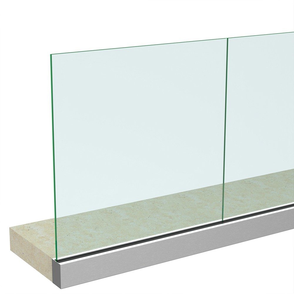 Anodised Side Tilt Loc Channel and Gasket Includes 21.5mm Glass