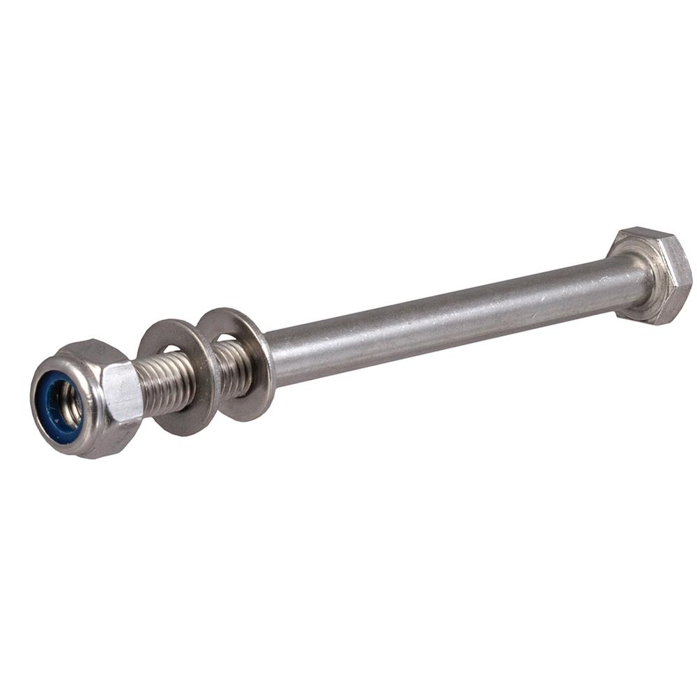 Stainless M10 x 130 - with 2 washers and nyloc nut - F H Brundle