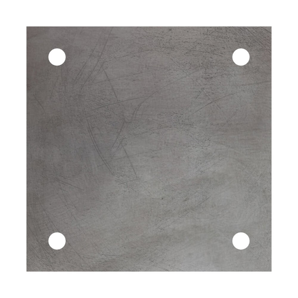 Mild Steel S275 Square Fixing Plate 250 x 250 x 6mm, 14.5mm Holes