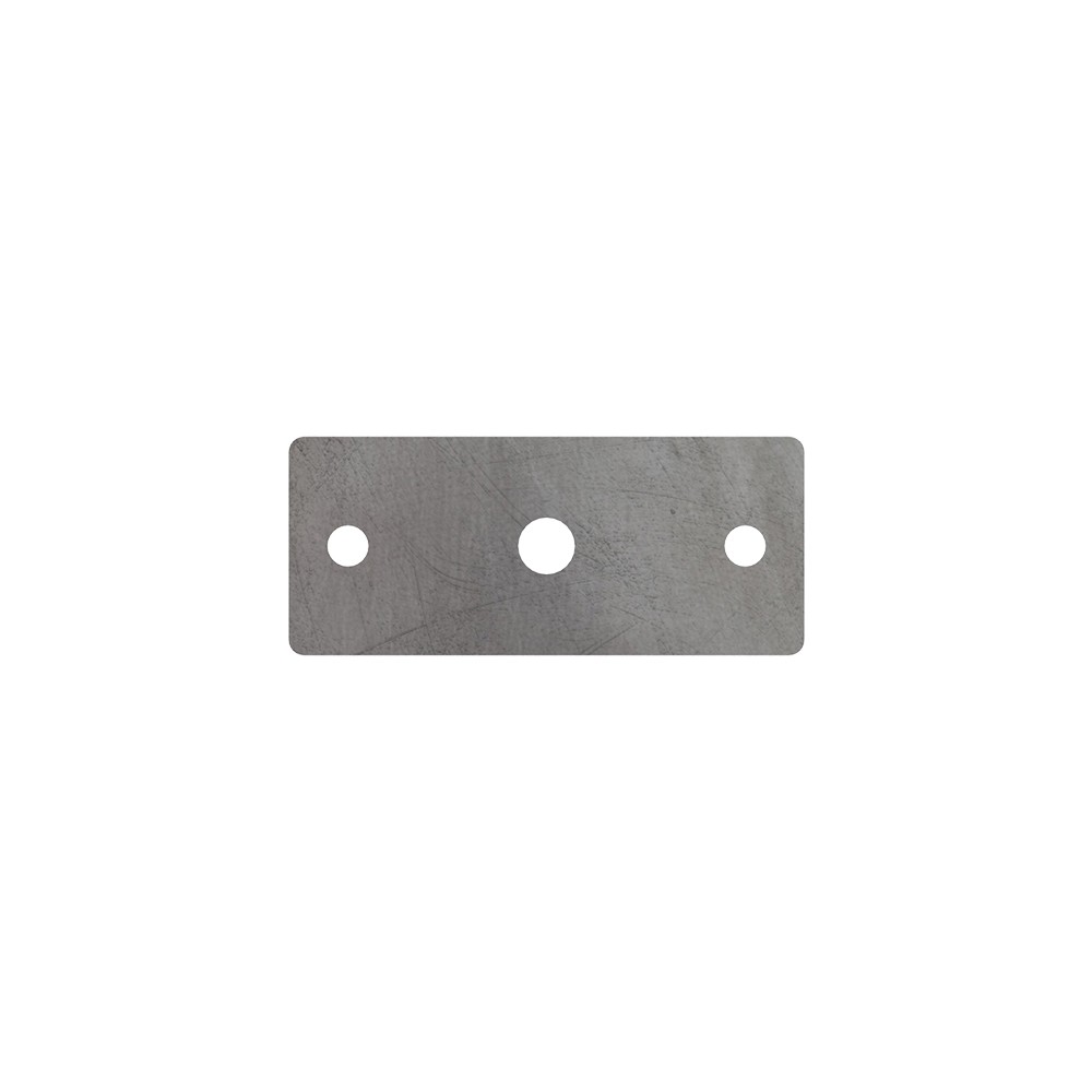 Mild Steel S275 Rectangular Fixing Plate 140 x 60 x 6mm, 11mm Holes