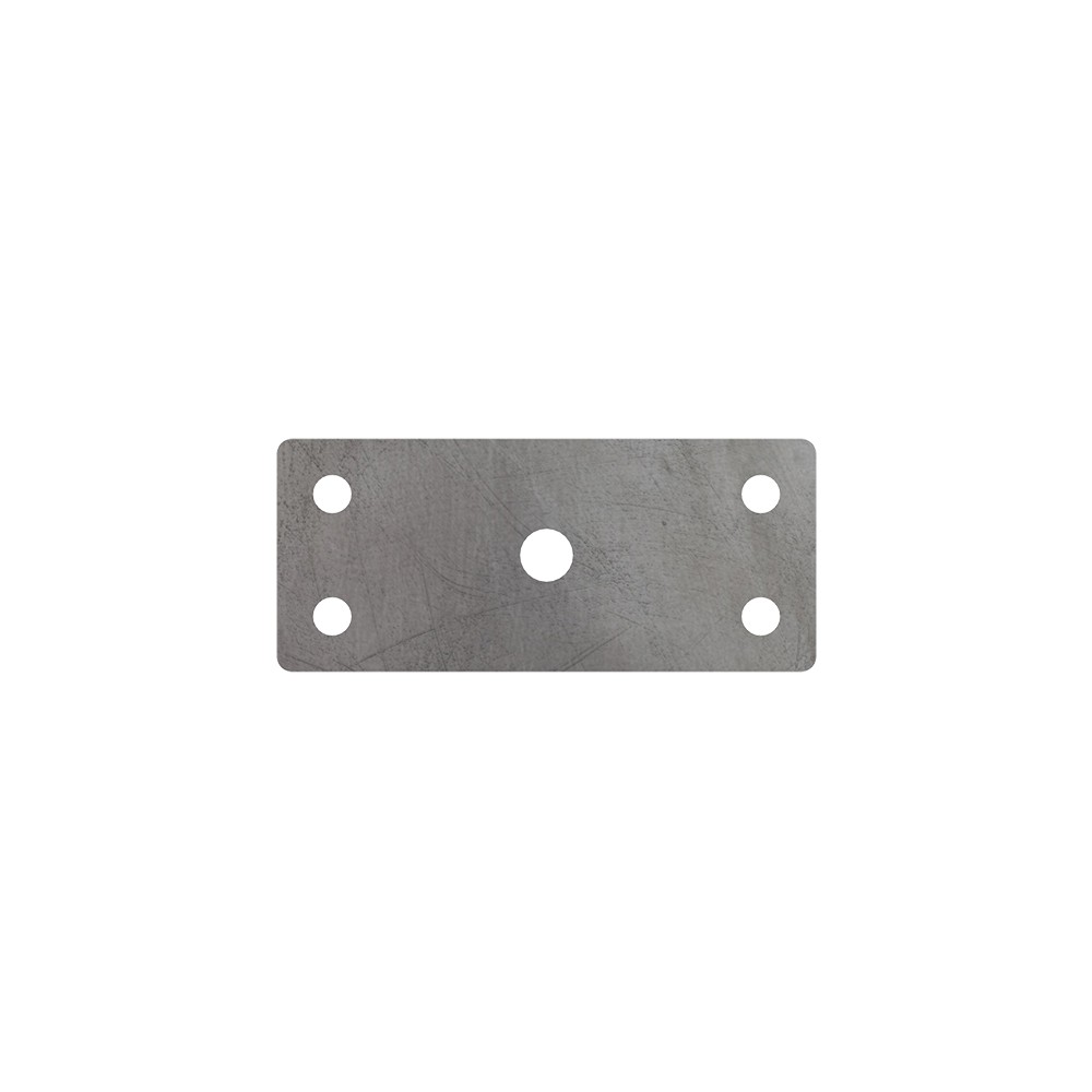 Mild Steel S275 Rectangular Fixing Plate 185 x 80 x 10mm, 13mm Holes
