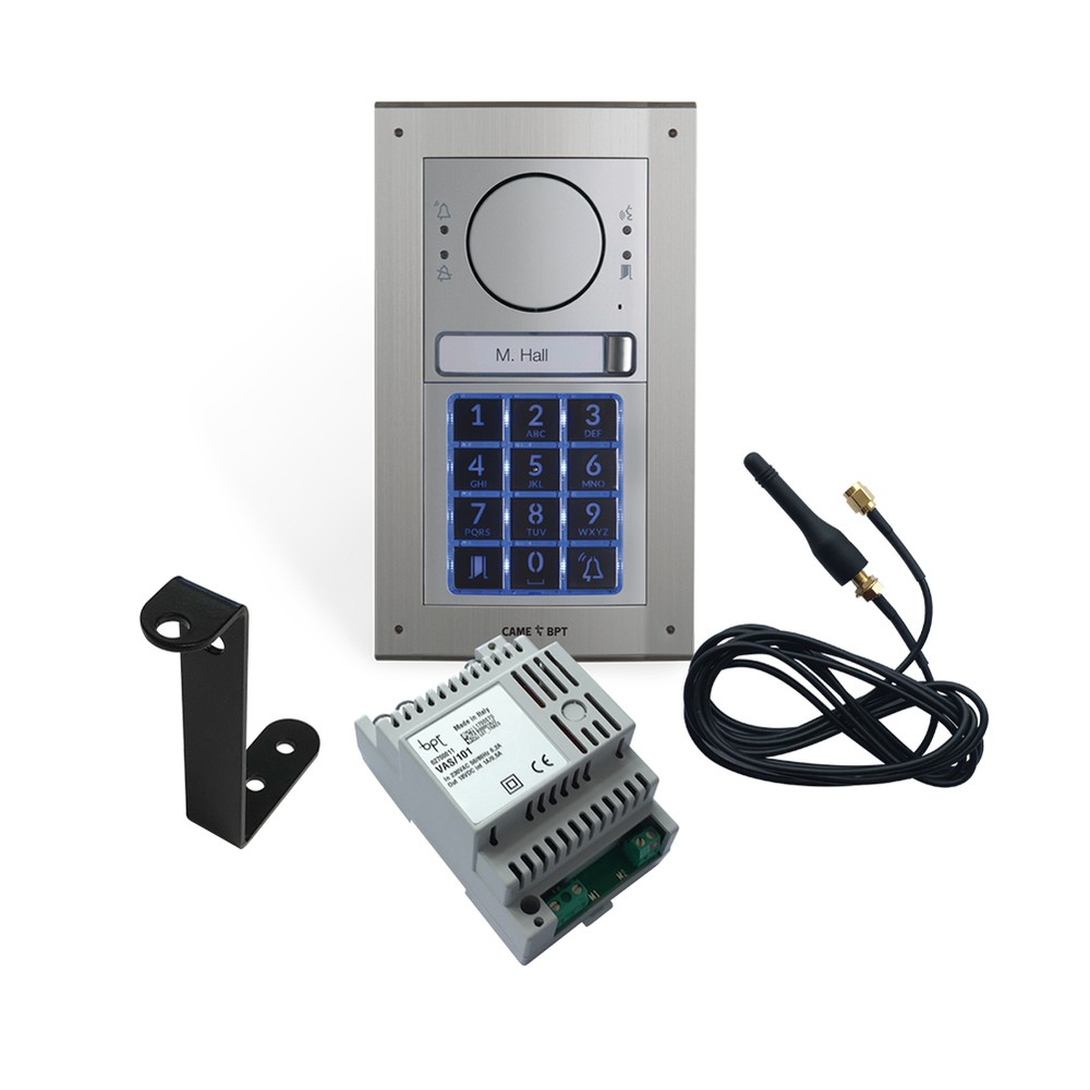MTM 4G Audio Kit 1 button with Keypad - Flush Mounted - 1 Gateway to 1 House
