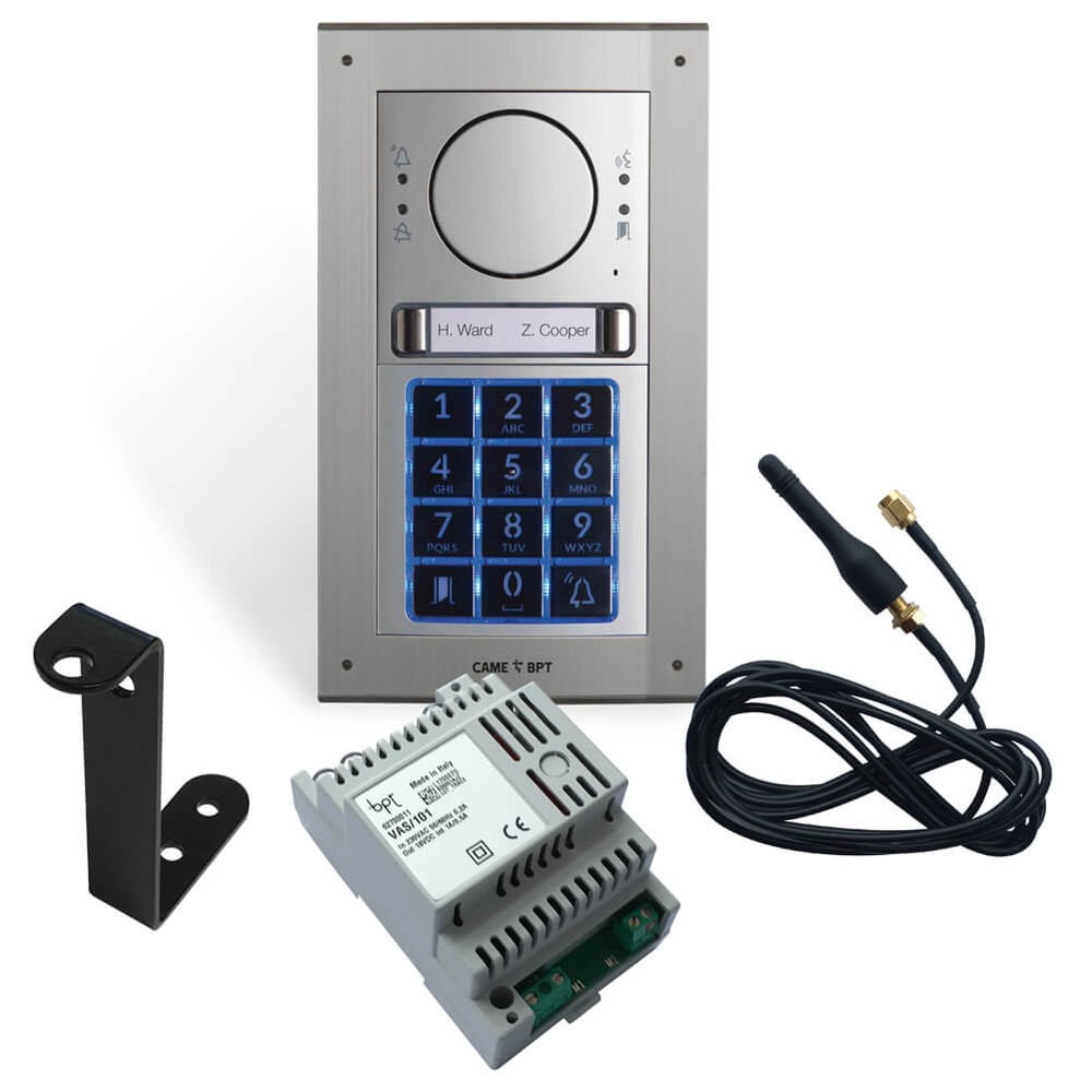 MTM 4G Audio Kit 2 buttons with Keypad - Flush Mounted - 1 Gateway to 1 House