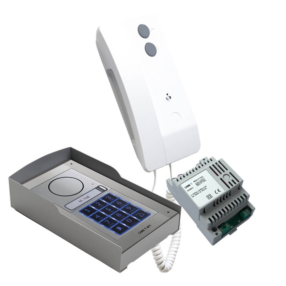 1 Button MTM Audio Panel with Keypad Agata Handset - Flush Mount