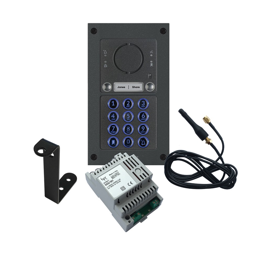 MTMVR 4G Audio Kit 2 buttons with Keypad IK09 VandalResistant -1 Gateway/2 Houses