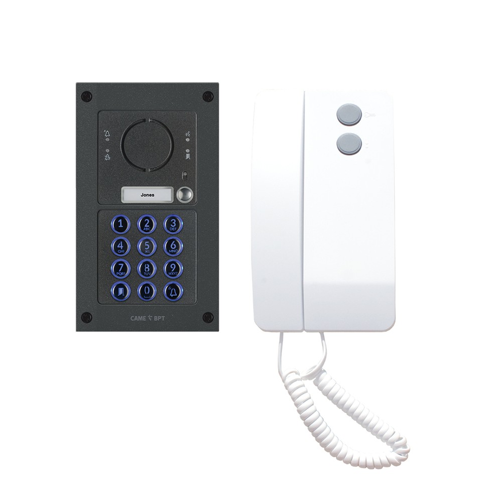 1 Button MTM Audio Panel with Keypad Agata Handset IK09 Vandal resistant