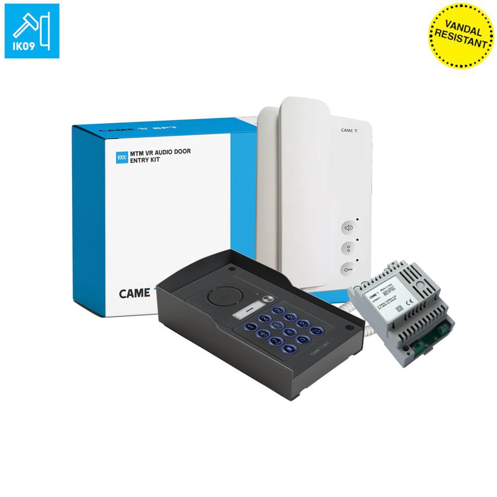 1 Button MTM Audio Panel with Keypad Agata Handset IK09 Vandal resistant