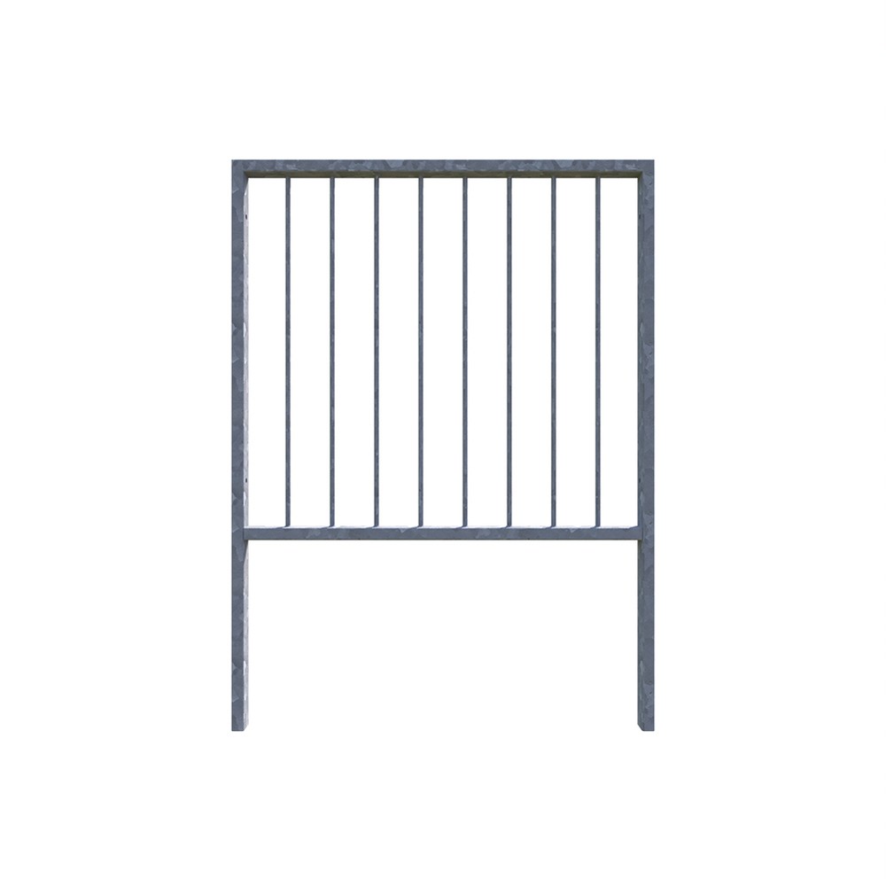Pedestrian Barrier - 1m Long Panel - Concrete In