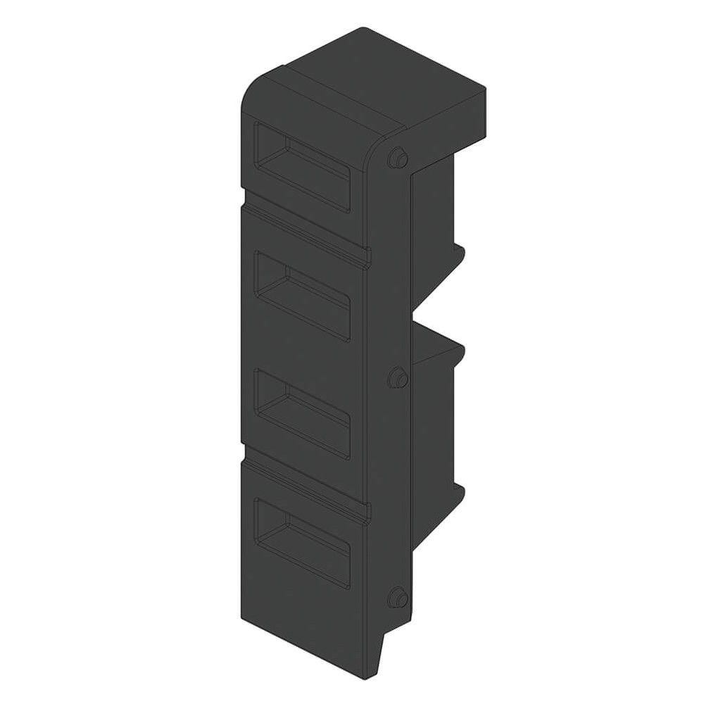 Polywrap Infill H1045 x W300 x D300mm Black