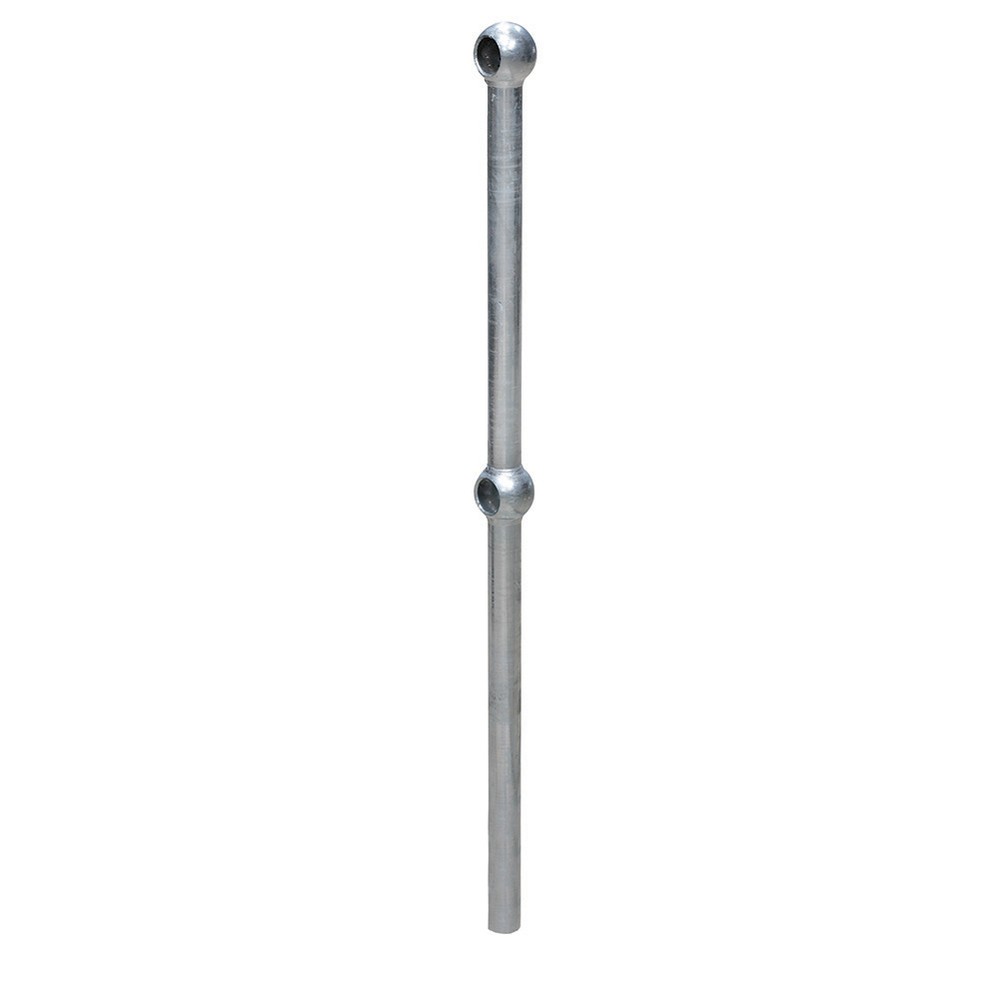 Galvanised Tubular H/Rail Stds FHB 1A 550-700 To Suit 33.7mm - Undrilled