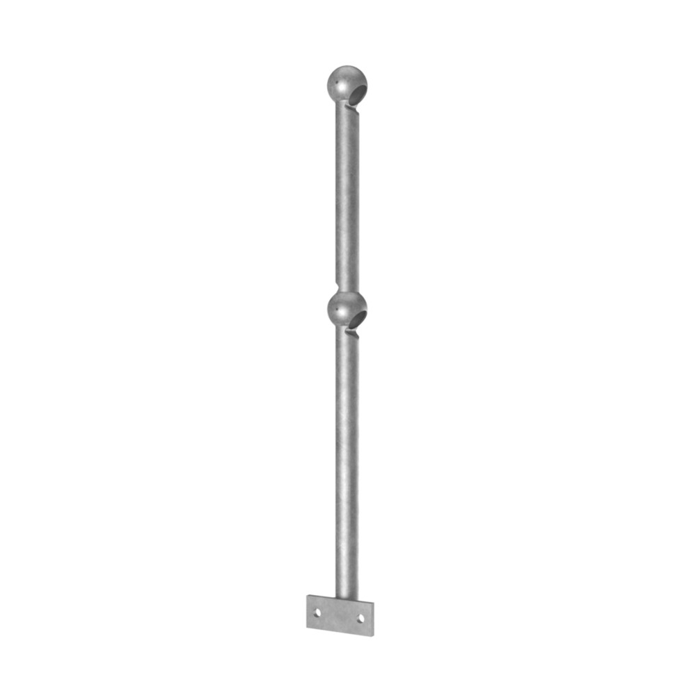 Raked R/H Side Fix Handrail Standard 48.3 41 Degrees - 450 / 610 - 82mm Knuckle