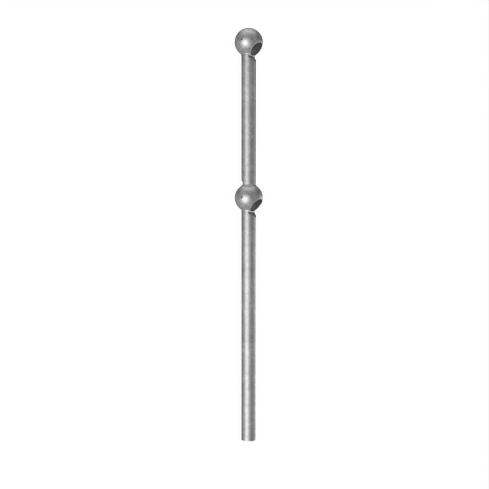 Raked HDG Tubular H/Rail Stds for 42.4mm 41 Degrees - 450 / 700 - 82mm Knuckle