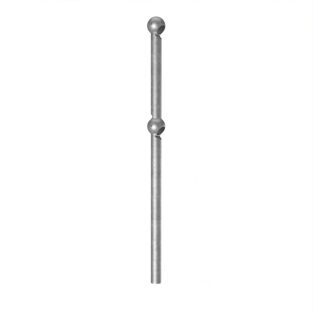 Raked HDG Tubular H/Rail Stds for 48.3mm 41 Degrees - 450 / 700 - 82mm Knuckle