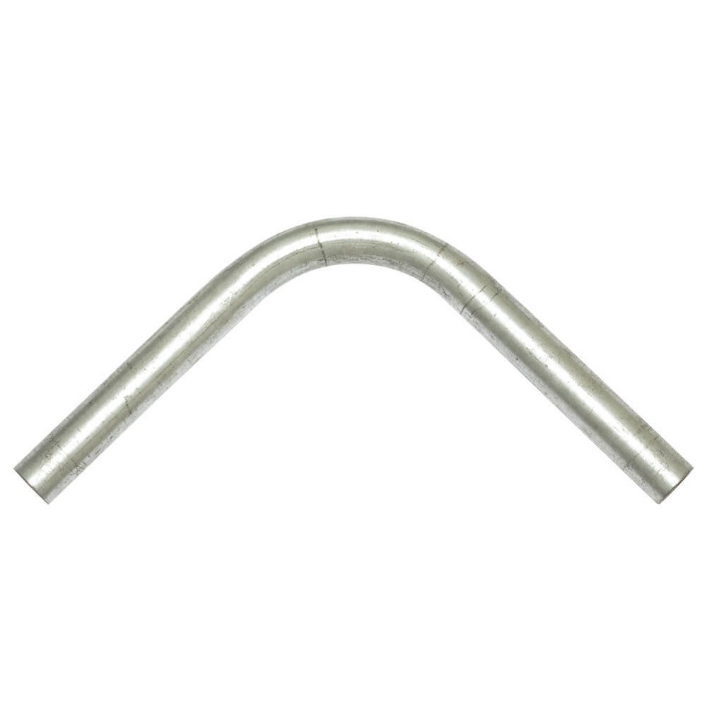 Handrail Standard 90 Deg Bend 48.3mm O/D Galvanised With 300mm Legs (Tubular)