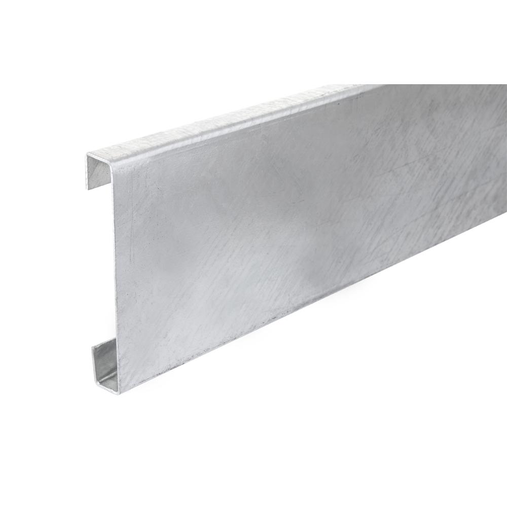 Galvanised Kick Flat C Section - H 150mm 3m Nominal Lengths - F H Brundle