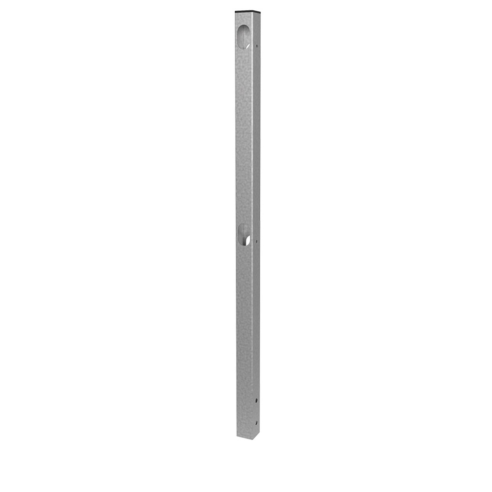 Mezzirail Side Fix Post for Angles - BZP 50 x 50 x 2.5mm - 1130mm High