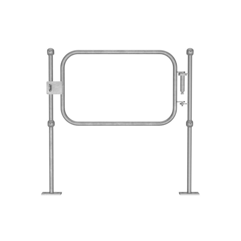 Galvanised 33.7mm R/H Self-Closing Gate Height 1100mm x 1070mm Post Centres