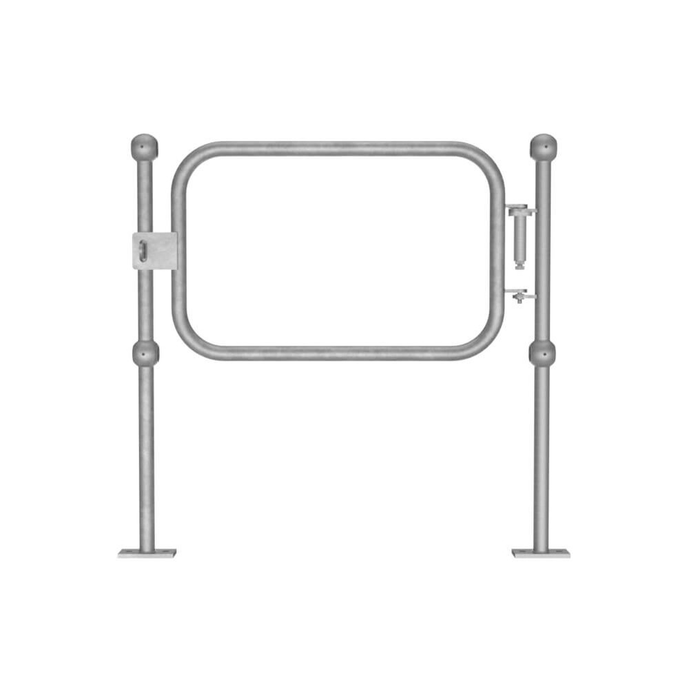 Galvanised 42.4mm R/H Self-Closing Gate Height 1100mm x 1070mm Post Centres