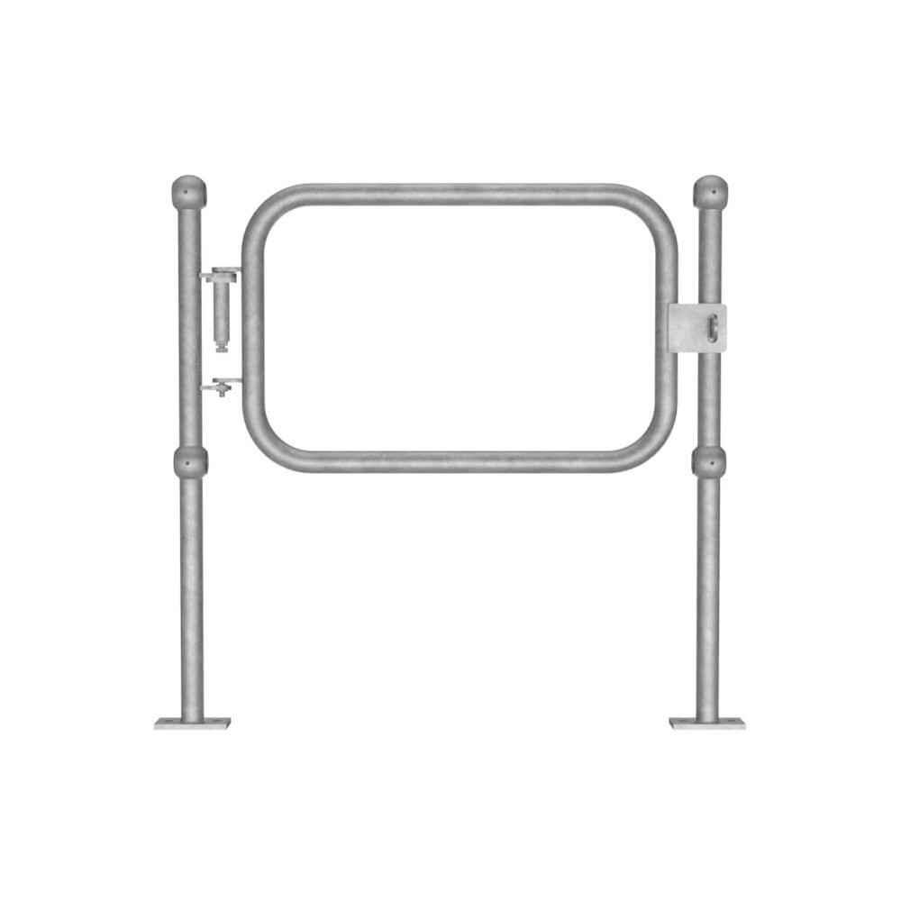 Galvanised 48.3mm L/H Self-Closing Gate Height 1100mm x 1070mm Post Centres