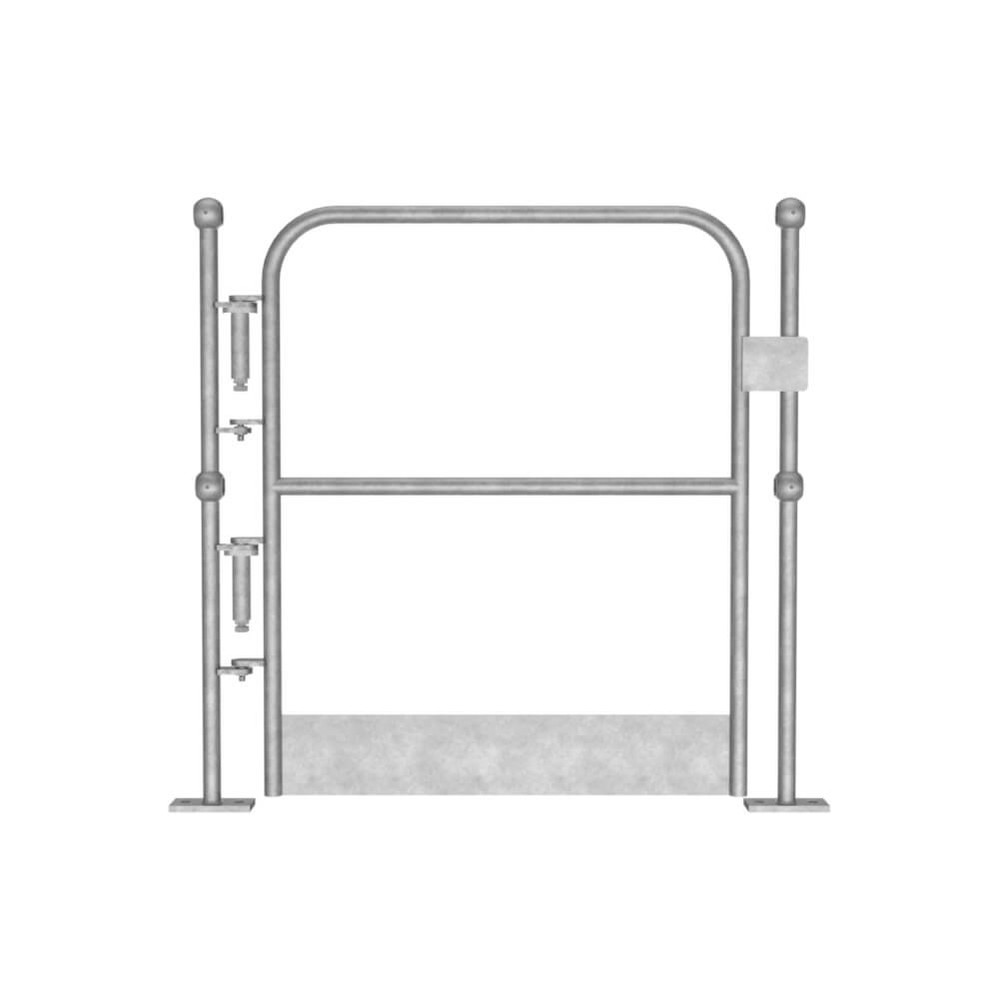 Galvanised 33.7mm L/H Self-Closing Gate H: 1100mm comes with Kick Plate