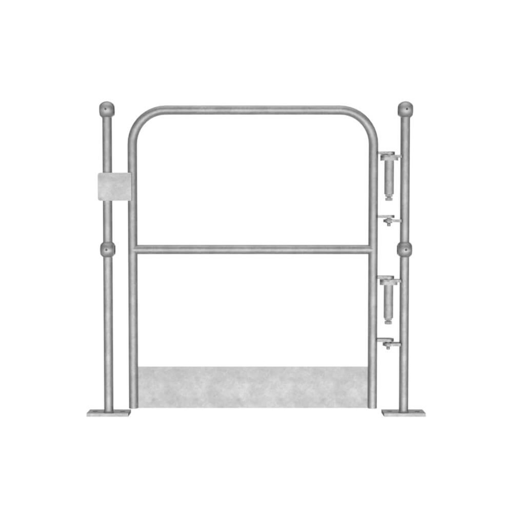 Galvanised 33.7mm R/H Self-Closing Gate H: 1100mm comes with Kick Plate
