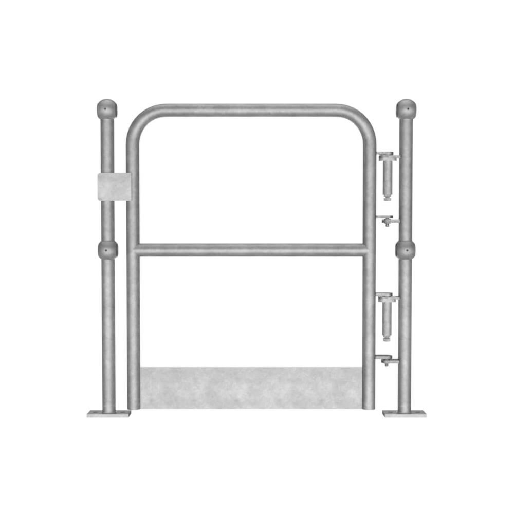 Galvanised 48.3mm R/H Self-Closing Gate H: 1100mm comes with Kick Plate