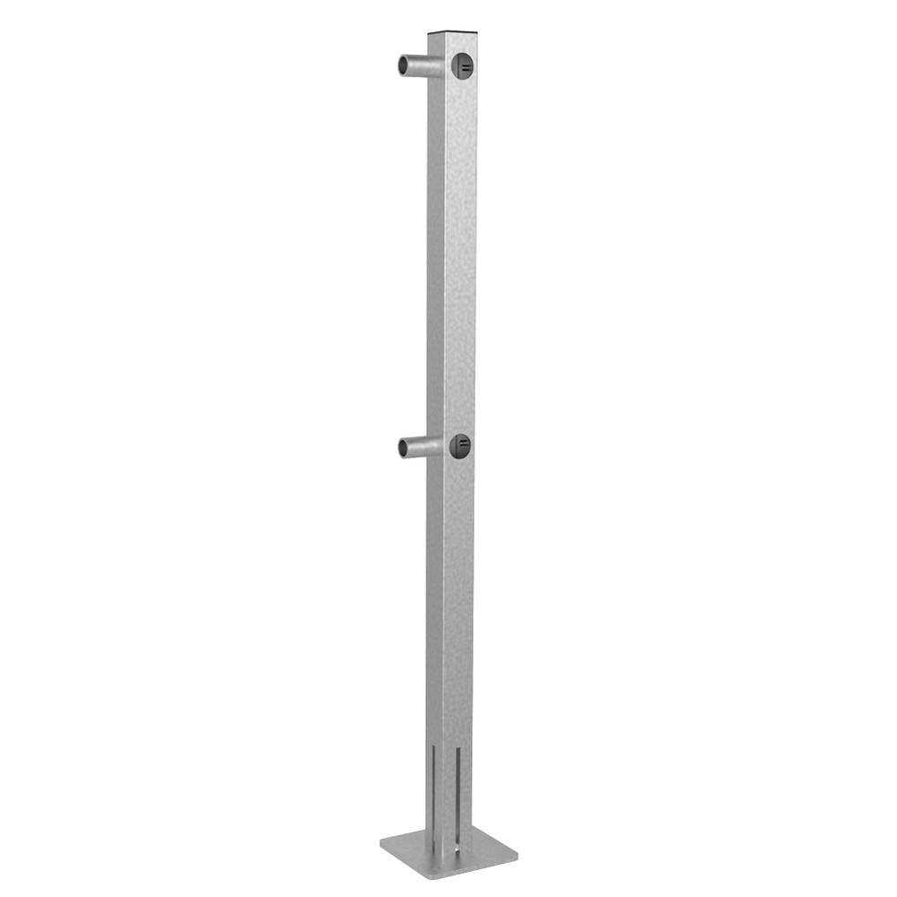 Mezzirail Corner Post - BZP 50 x 50 x 2.5mm - 1130mm High
