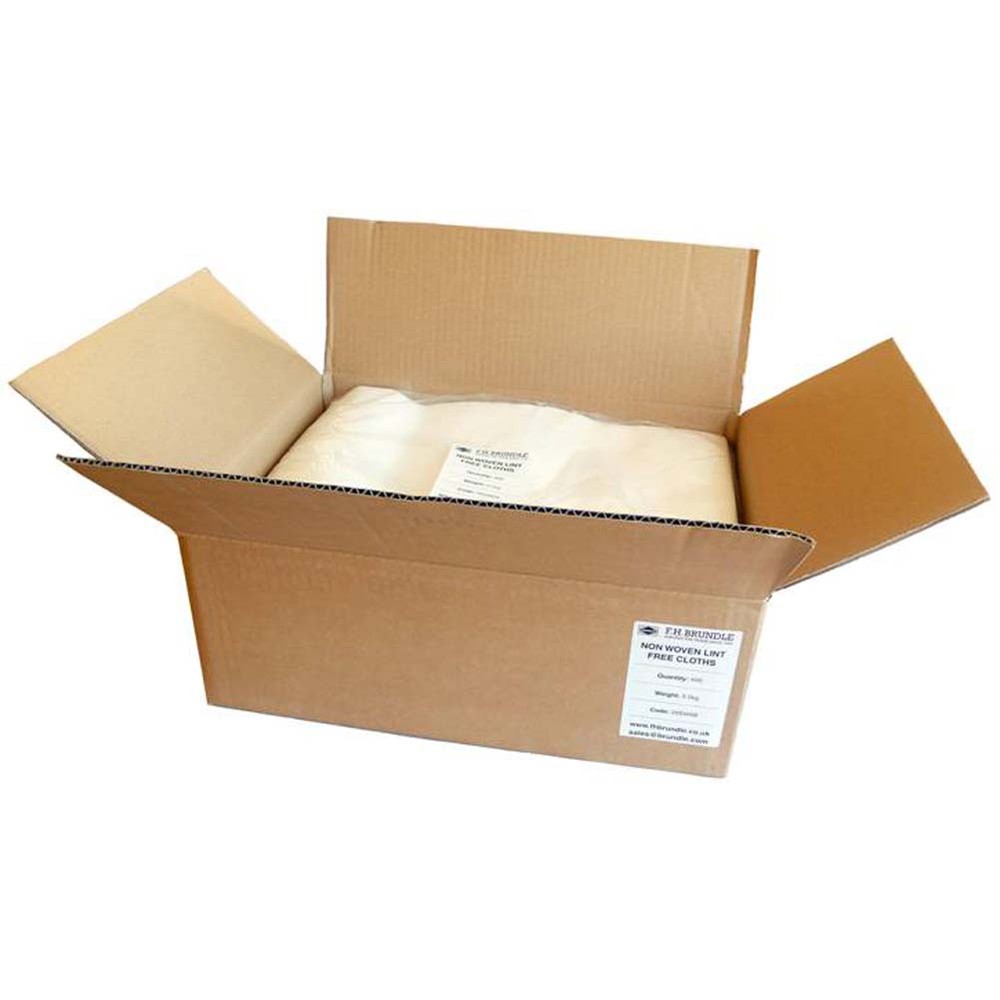 Non Woven Lint Free Cloths - Pack of 400 Pack Dimensions: 420 x 300 x 160mm