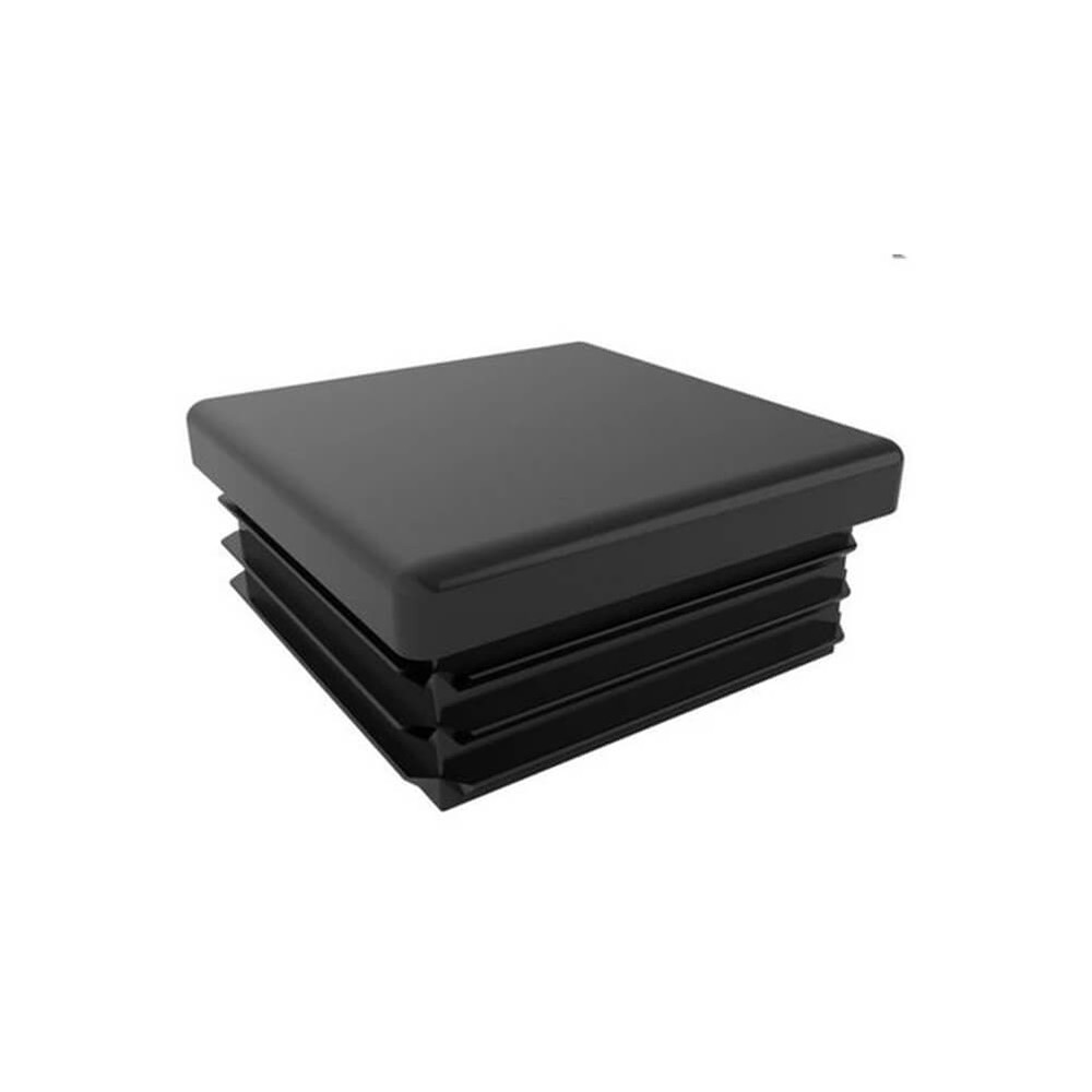 Tube Inserts 10mm Square 1.0-1.5mm Tube Black Plastic