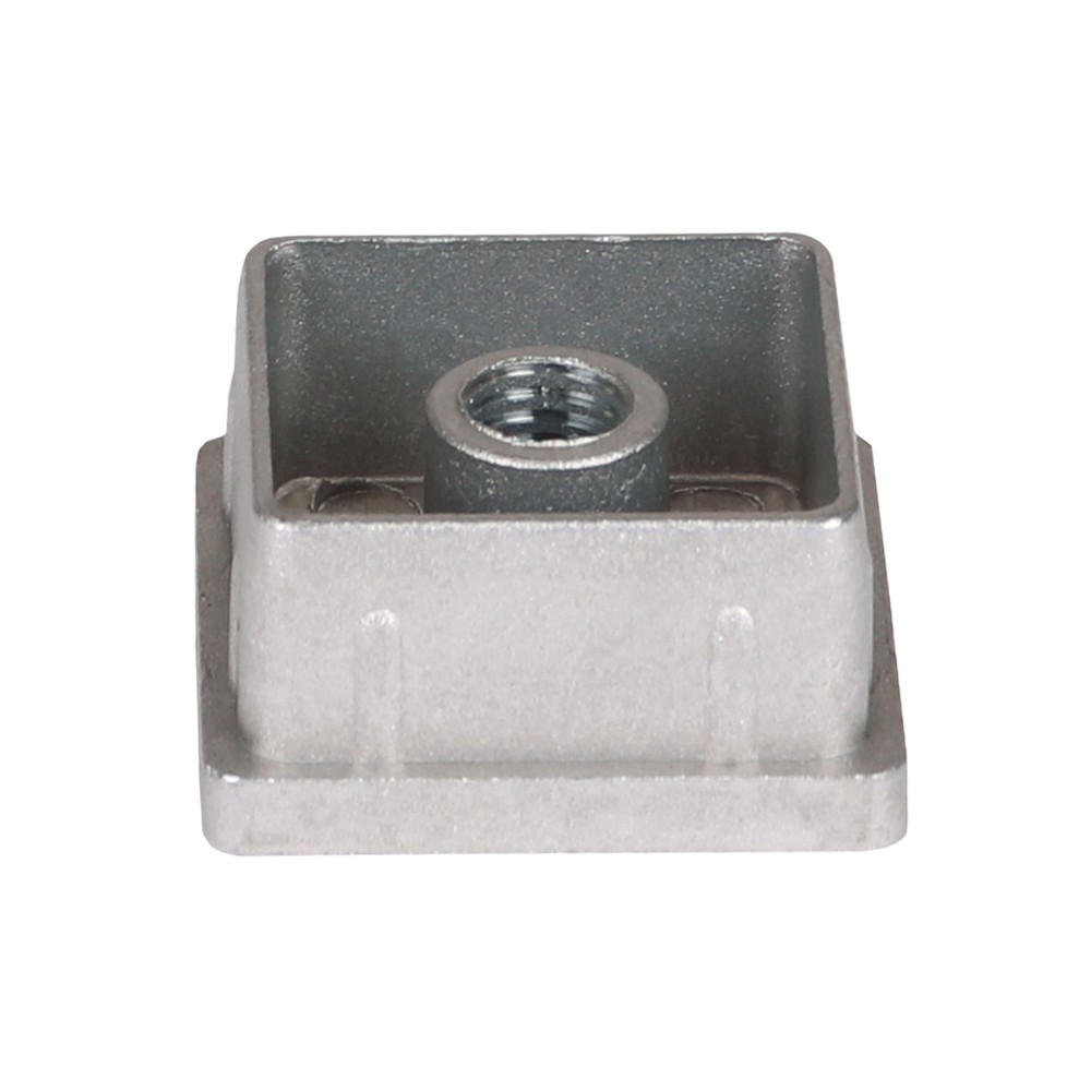 25mm Sq x 1.5 M10 Threaded Insert Aluminium