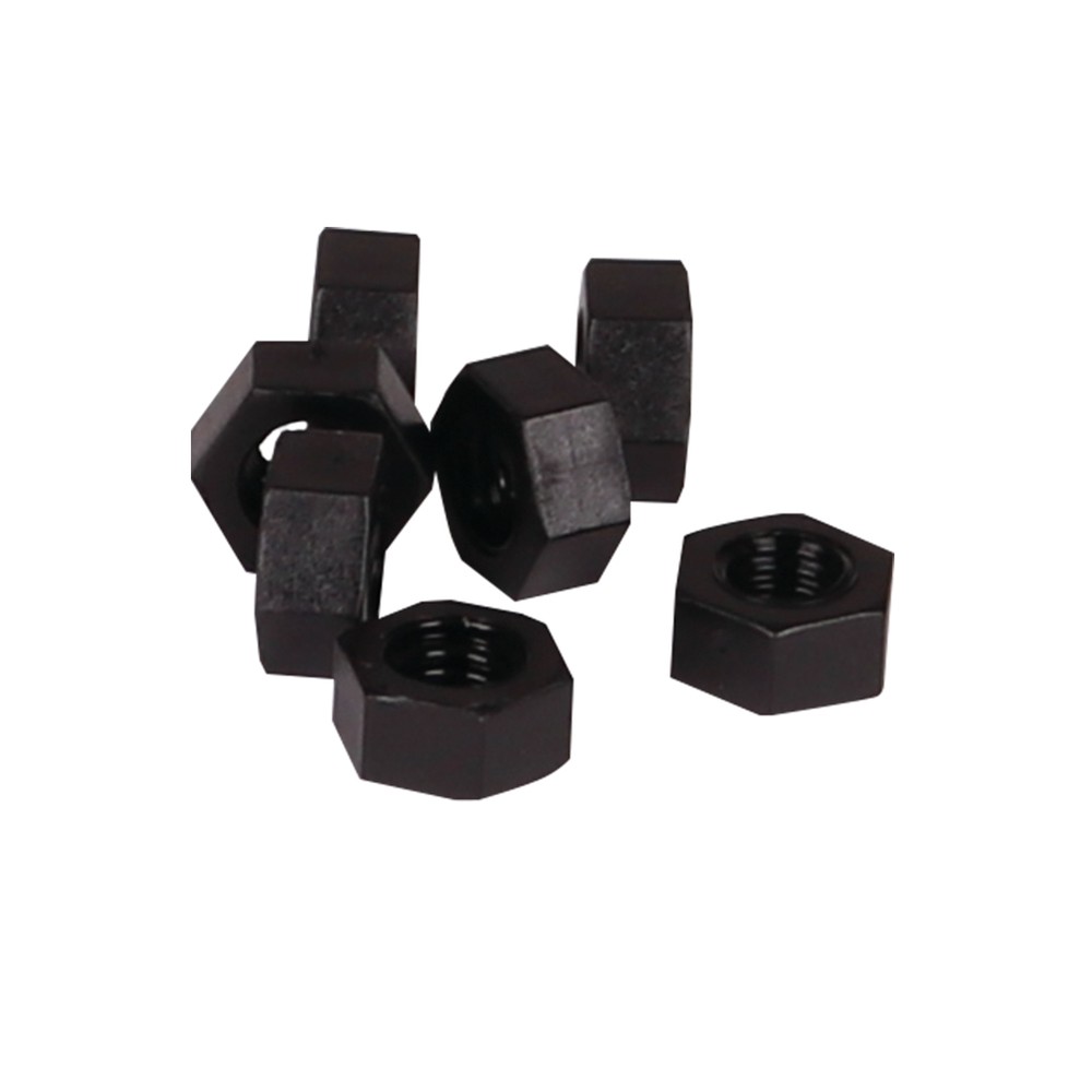 M10 Black Nylon Hex. Nuts