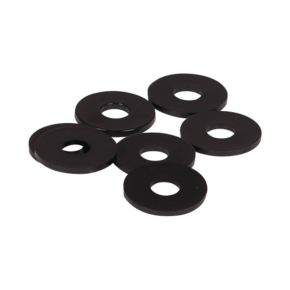 M12 DIN9021 Black Nylon Penny Washers 37mm O/D x 3mm Thick