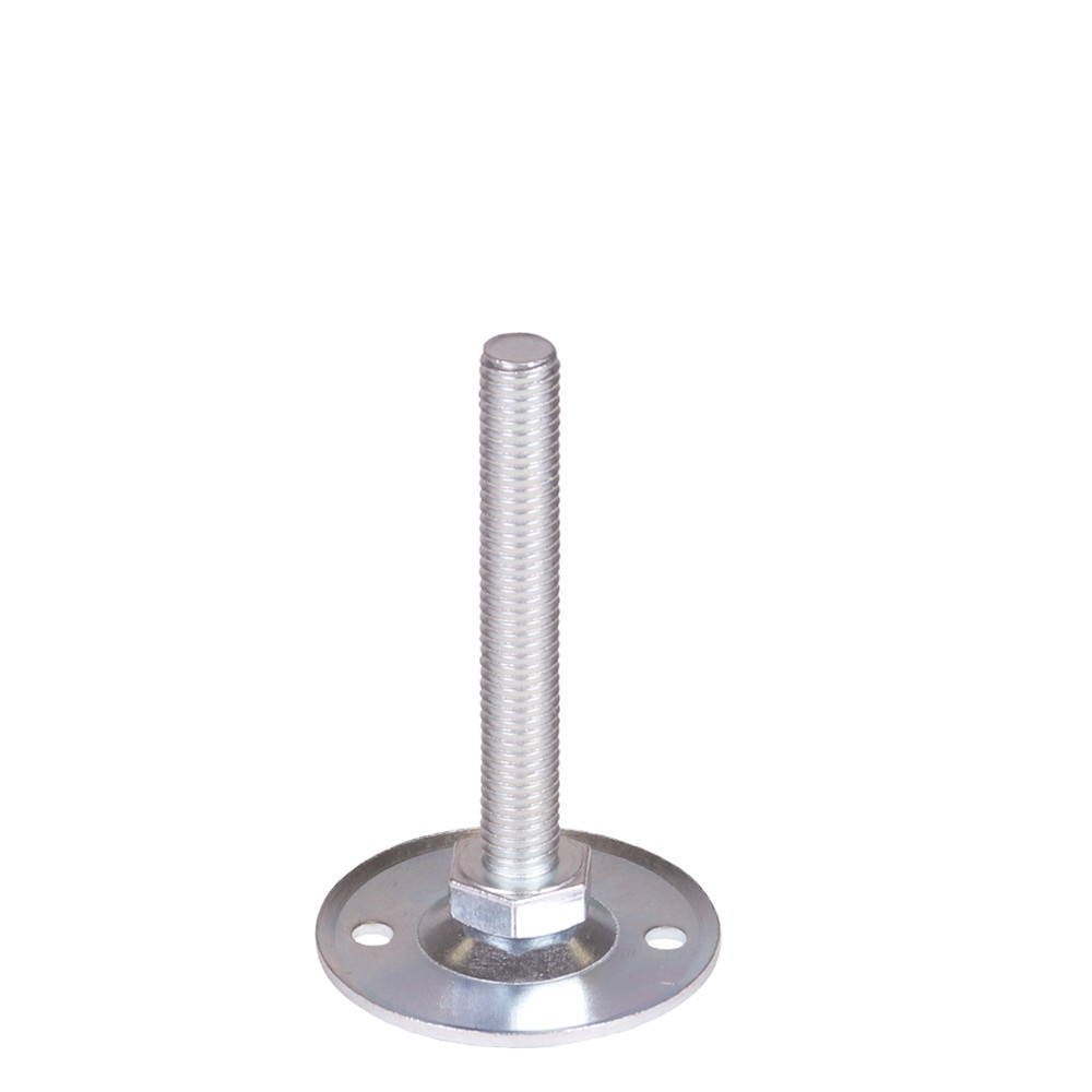 M10 Heavy Duty Adjustable Foot - BoltDown 50mm Base - All Steel Adjuster