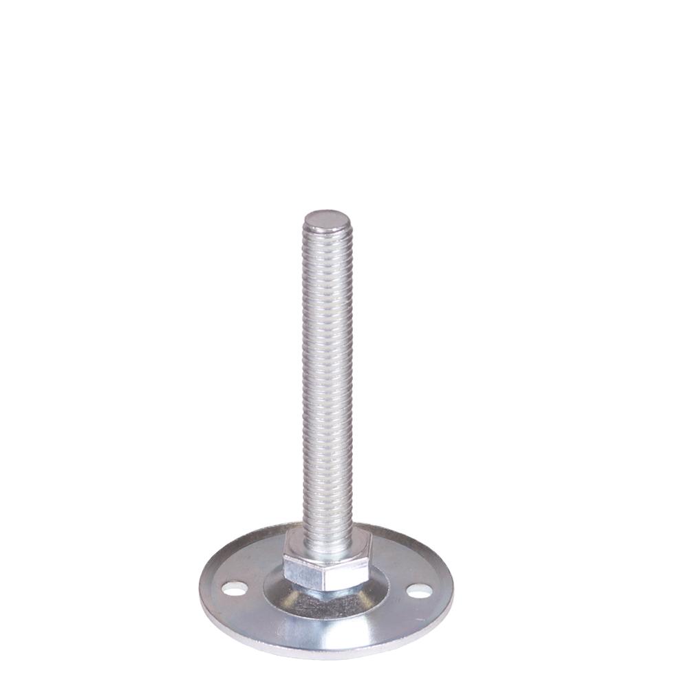 M10 Heavy Duty Adjustable Foot - BoltDown 70mm Base - All Steel Adjuster - F H Brundle