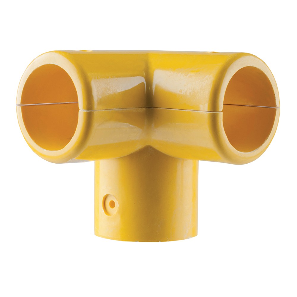 Top Rail Corner Yellow GRP - To suit 50mm O/D Tube