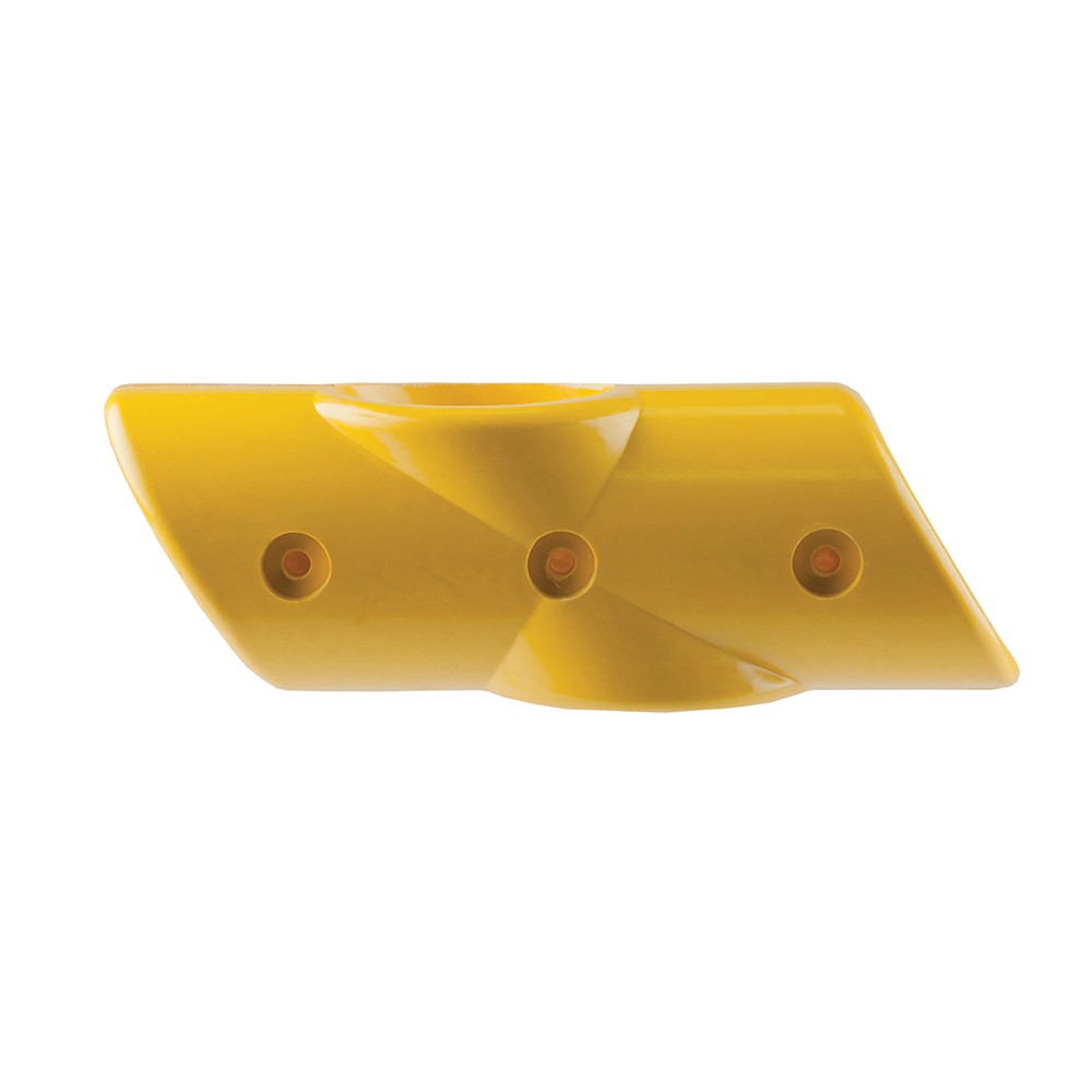 60 Degree Mid Rail Cross Yellow GRP - To suit 50mm O/D Tube