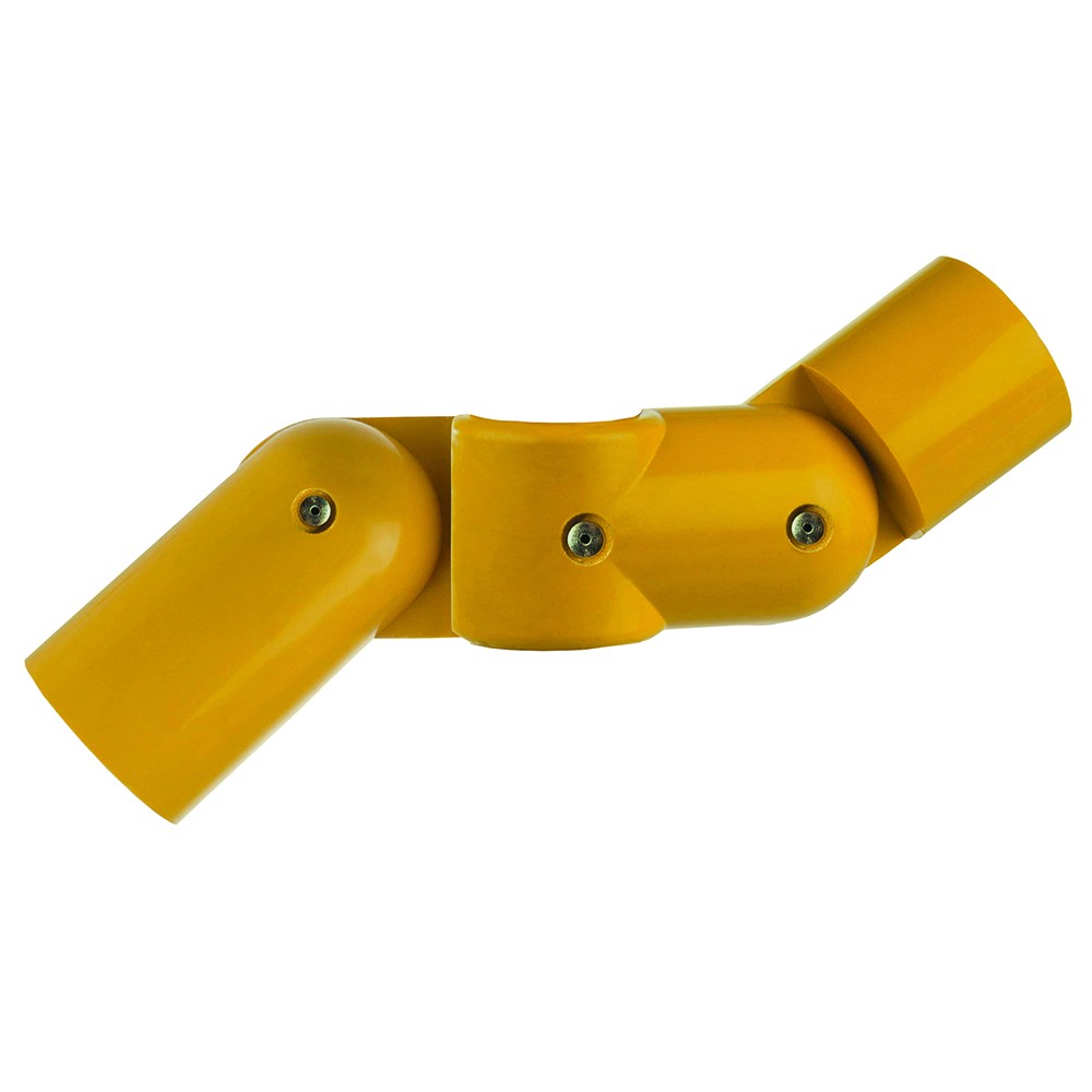Double Adjustable Yellow GRP - To suit 50mm O/D Tube