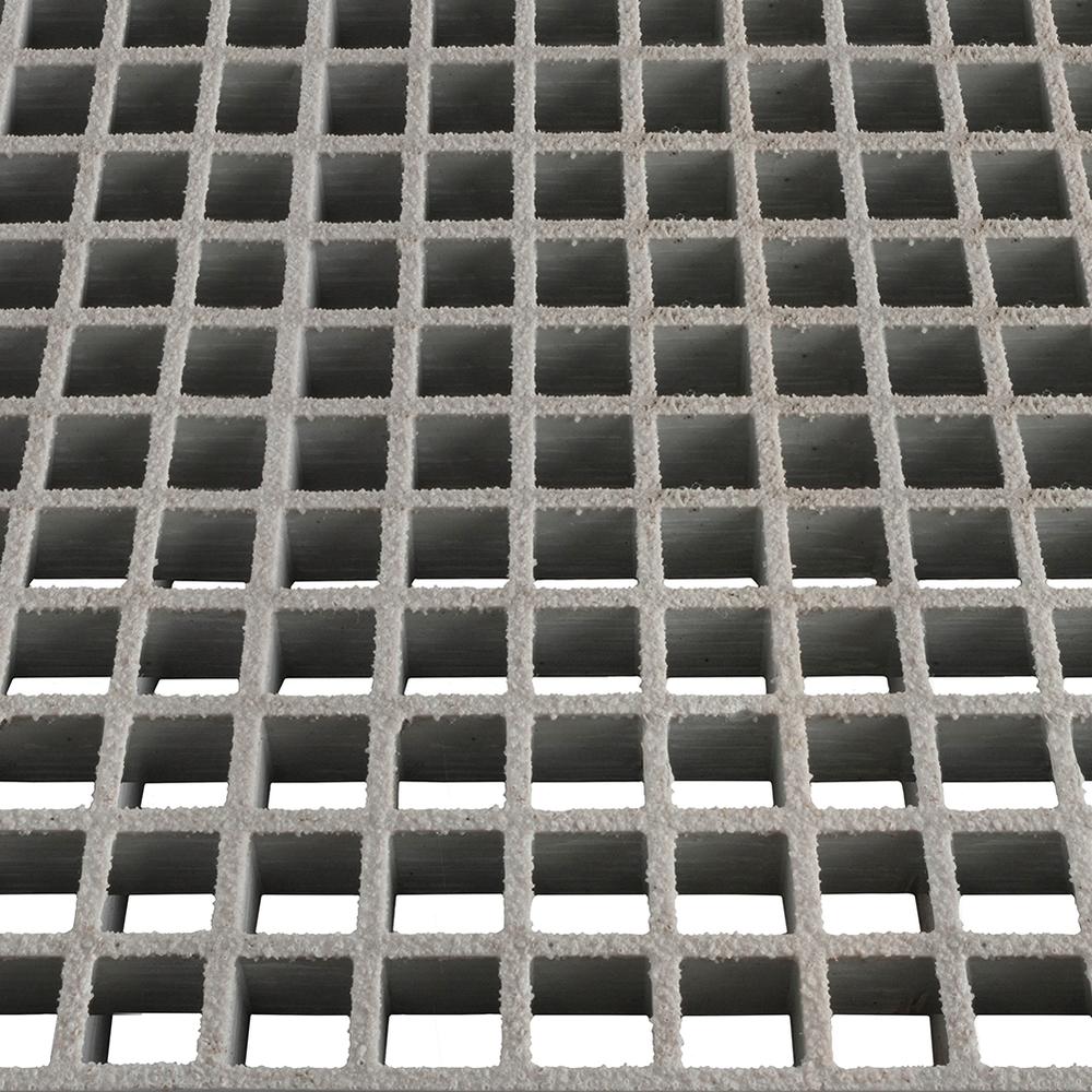 GRP 38 Sq x 25mm Deep - Grey 2m x 1m Moulded GRP Grating (996 x 1985mm) - F H Brundle