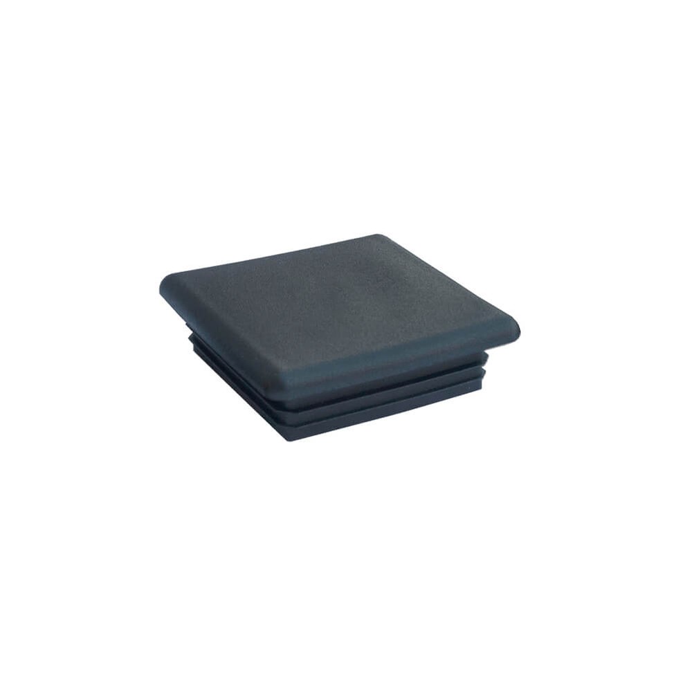 GRP Box End Cap Square 51 x 6mm Black Plastic