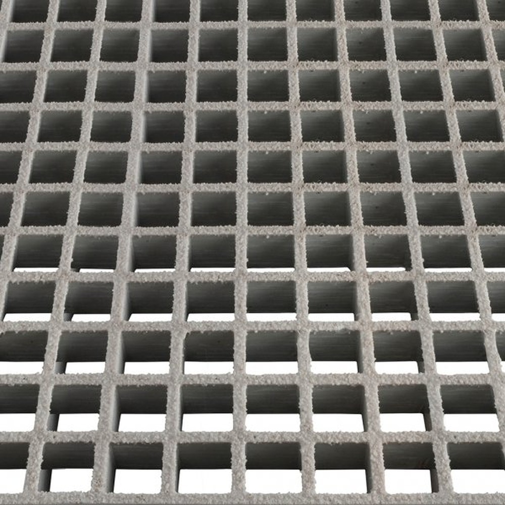 GRP Grating 38mm Grey Sample 38 sq x 38mm Deep - 150mm x 150mm