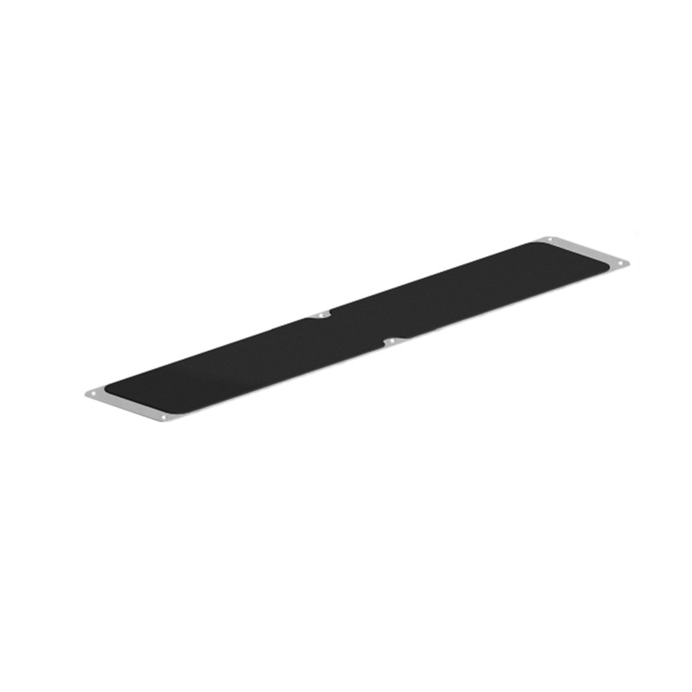 Aluminium Anti-Slip Plate - 635 x 115mm Black Coating - Screws Included