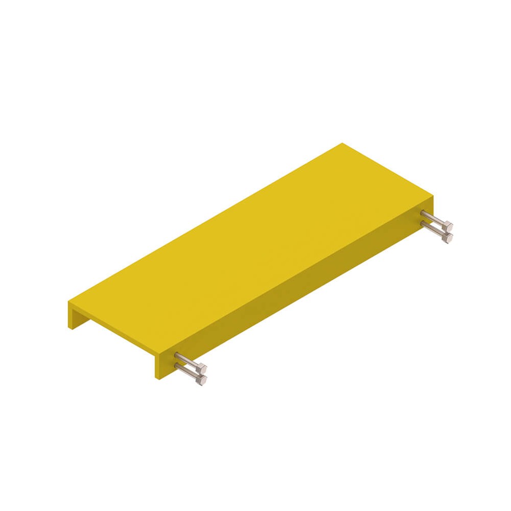 Ladder Top Step -GRP Channel 200x60x10mm Stainless M8 x 70 Bolt Set (x4)