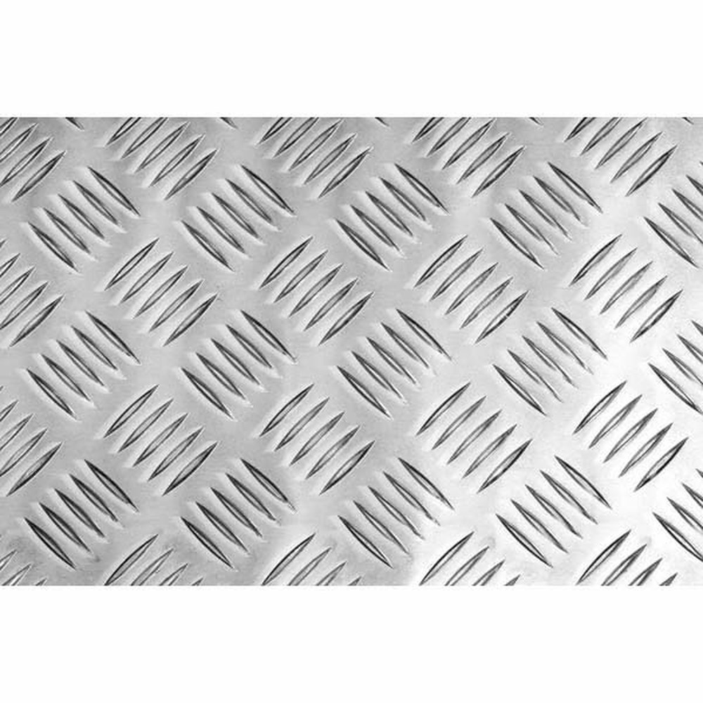 Aluminium Chequer Plate 2500 x 1250 Five Bar Pattern 1.5mm Base Thickness