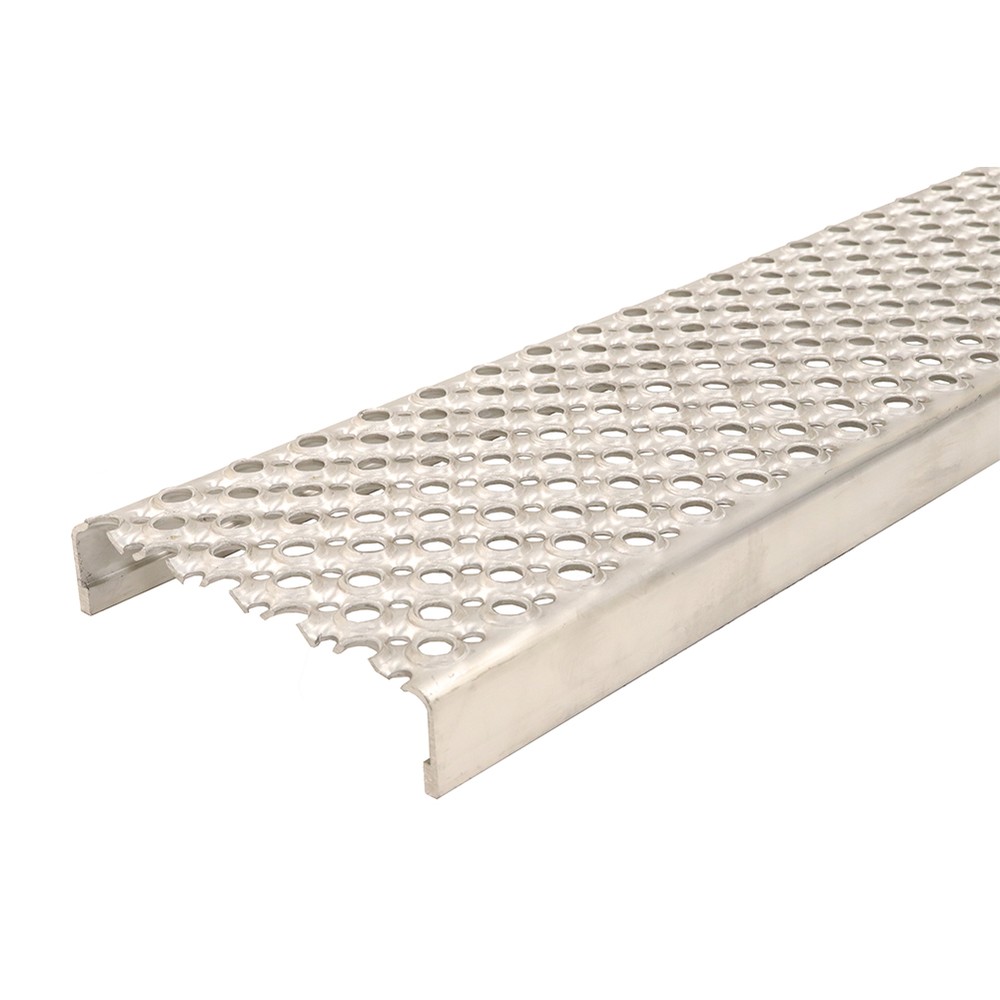 O2 Perforated Plank 225mm x 45mm 2mm Thick Stainless Steel 3000mm Long