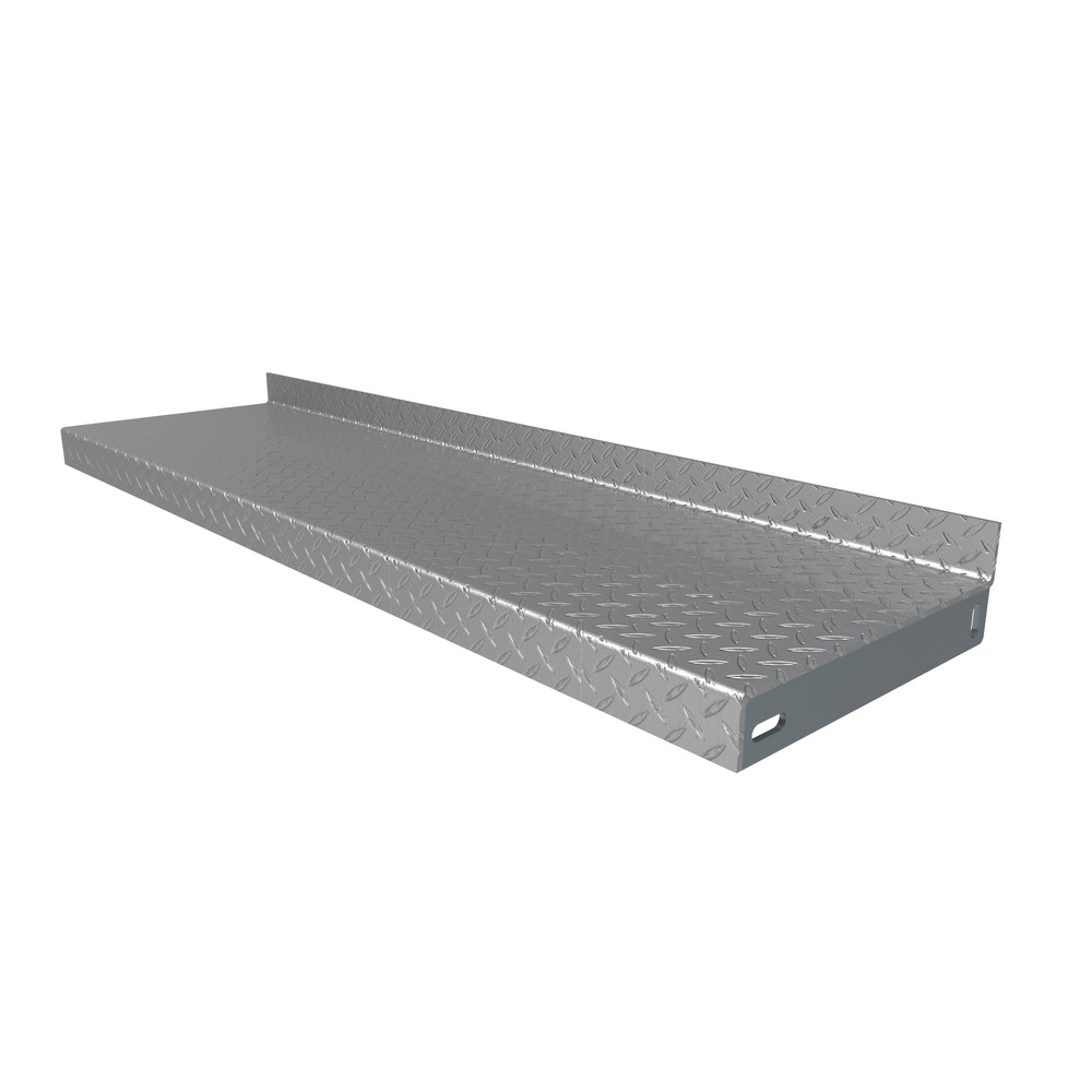 Durbar Stair Tread 1000 x 265 x 4.5mm 40mm Turn Up / Down - Galvanised