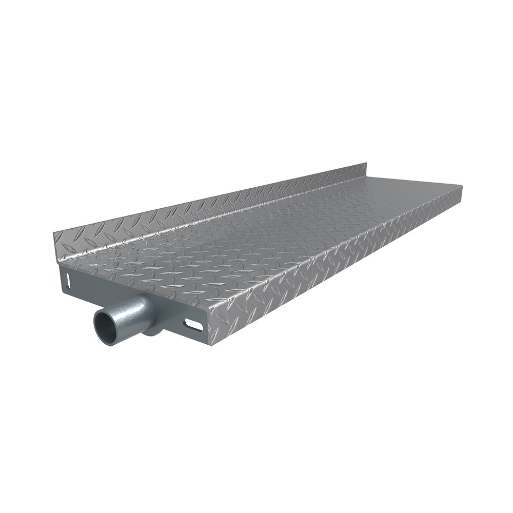 Durbar Stair Tread 1000 x 265 x 4.5mm 40mm Turn Up / Down With Tube