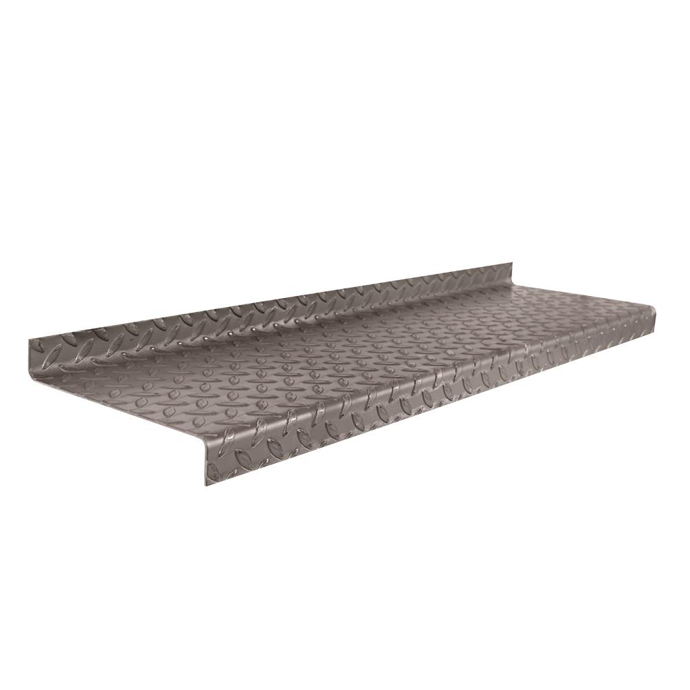 Durbar Stair Tread Pattern 2 - 900 x 265 x 4.5mm - 40mm Turn Up/Down - F H Brundle
